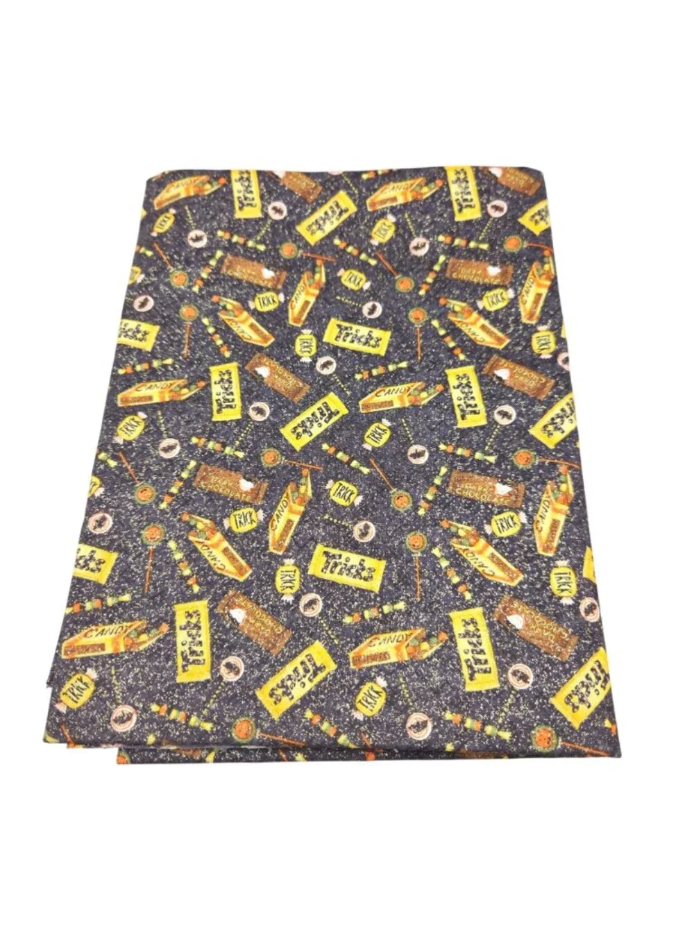 Debbie Mumm Halloween Candy Fabric By Jo-Anns Cotton Blend Glitter 1 Yard OOP